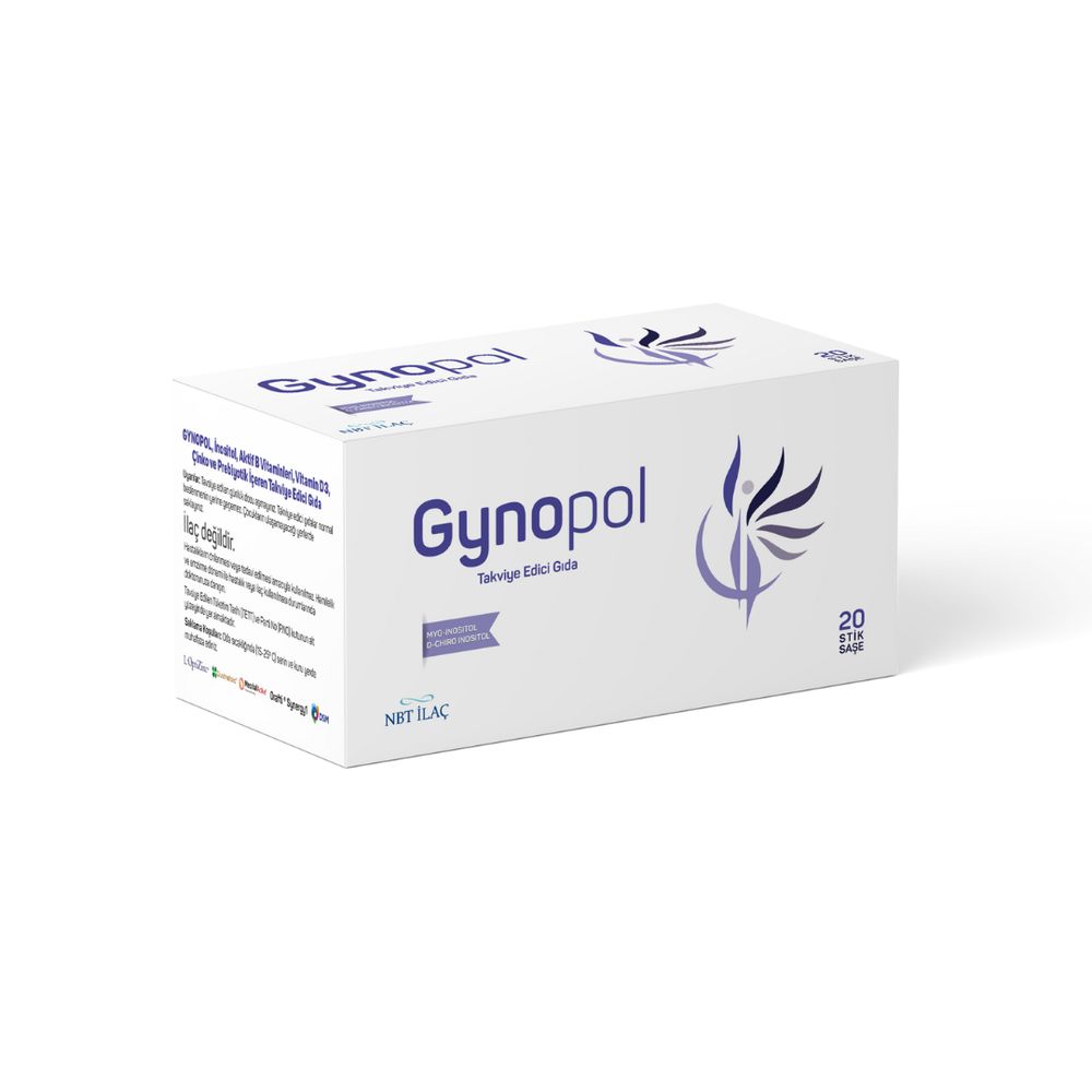 Gynopol İnositol, B Vitaminleri, Vitamin D3, Çinko ve Prebiyotik İçeren Takviye Edici Gıda