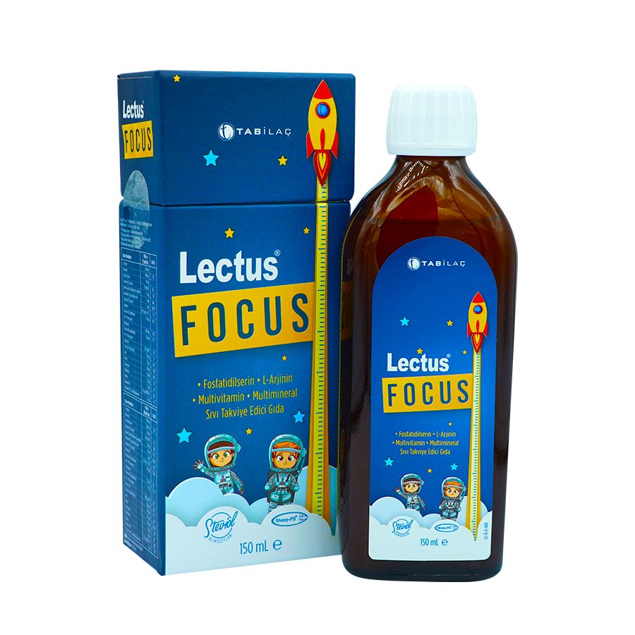 Lectus Focus Fosfatidilserin, L-Arjinin, Multivitamin ve Multimineral Sıvı Takviye Edici Gıda