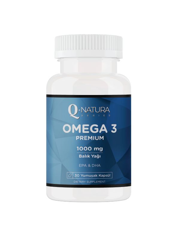 Omega 3 Premium 30 Softgell Kapsül (Balık Yağı 1000 mg, EPA 396 mg, 264 mg)