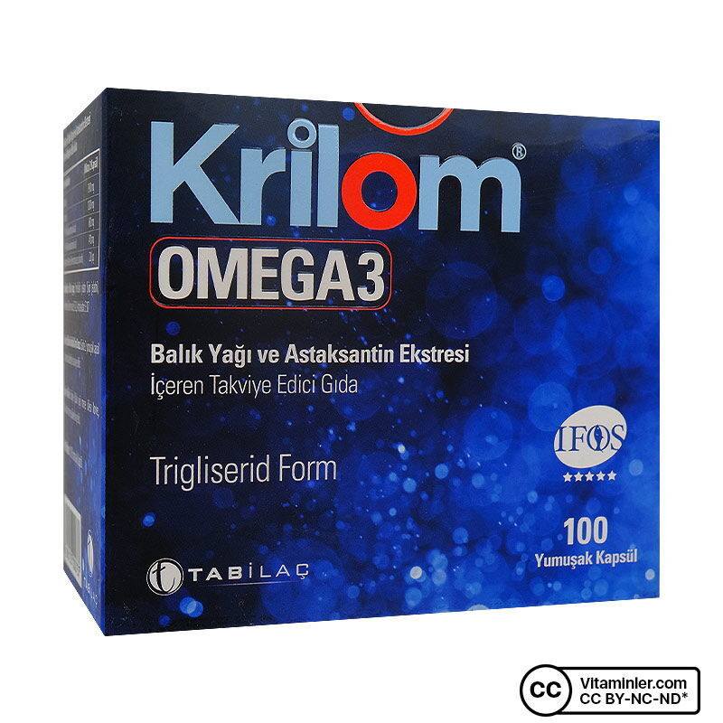 Krilom Omega 3, 100 Kapsül