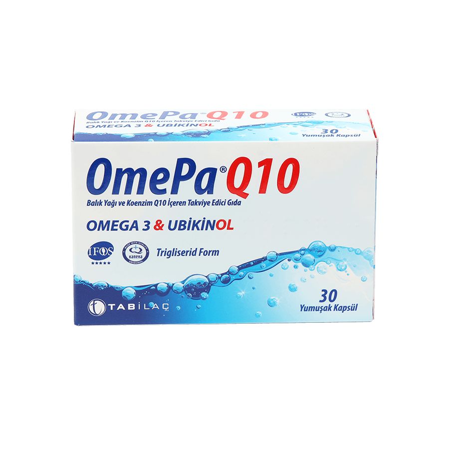 Omepa Q10 Balık Yağı ve Koenzim Q10 İçeren Takviye Edici Gıda