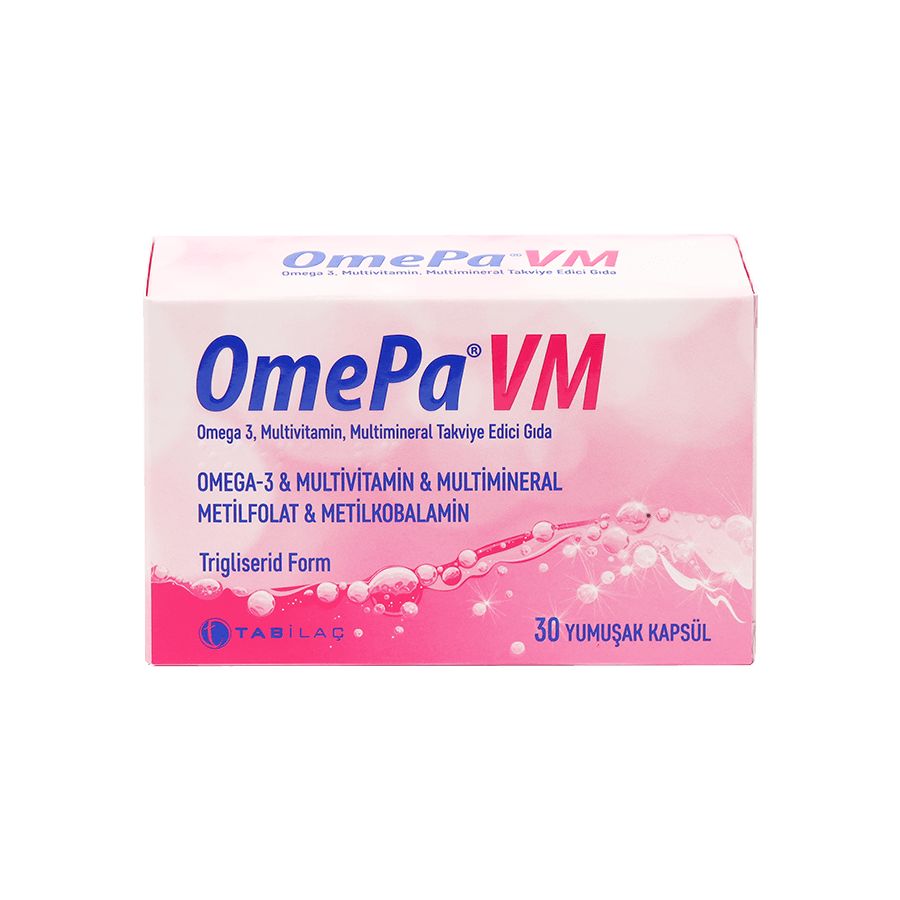 Omepa VM Omega 3, Multivitamin, Multimineral Takviye Edici Gıda