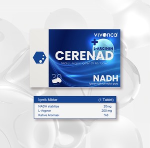  CERENAD + ARGININE NADH,L-Arjinin İçeren Dilaltı Tablet Takviye Edici Gıda