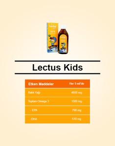  Lectus Kids Portakal AromalıBalık Yağı