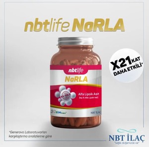  Narla Alfa Lipoik Asit İçeren 200 mg Takviye Edici Gıda