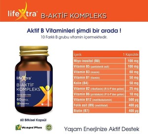  Lifextra B Aktif Kompleks Takviye Edici Gıda