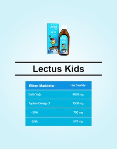  Lectus Kids Karışık Mevye Aromalı Balık Yağı