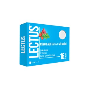  Lectus Çinko Asetat Vitamin C Pastil