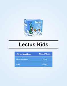  Lectus Kids Çinko Bakır 60 Şase
